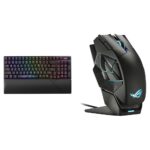 ASUS ROG Strix Scope II 96 Teclado inalámbrico para juegos y ratón inalámbrico ROG Spatha X (soporte de carga magnética)