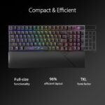 ASUS ROG Strix Scope II 96 Teclado inalámbrico para juegos y ratón inalámbrico ROG Spatha X (soporte de carga magnética)