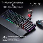ASUS ROG Strix Scope II 96 Teclado inalámbrico para juegos y ratón inalámbrico ROG Spatha X (soporte de carga magnética)