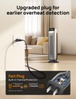 Calentador de espacio para interiores Dreo portatil uso doméstico 1500 W oscilante cerámica PTC control remoto