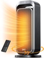 Calentador de espacio para interiores Dreo portatil uso doméstico 1500 W oscilante cerámica PTC control remoto