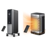 Calentador Radiador Aceite Dreo 1500W Interior Silencioso con Control Remoto