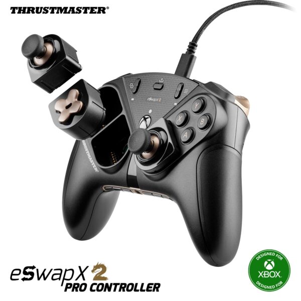 Controlador Thrustmaster ESWAP X 2 PRO 4460265 Xbox Series X|S PC botones mecánicos D-pad modular USB-C 3m