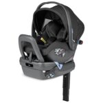 PEG Primo Viaggio Nido - Asiento de coche infantil con orientación trasera, color negro | Incluye base con pata de carga