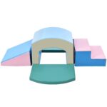 Fulvari Bloques de escalada de espuma para niños pequeños, escalador de túneles para crecer y aprender, incluyendo escal