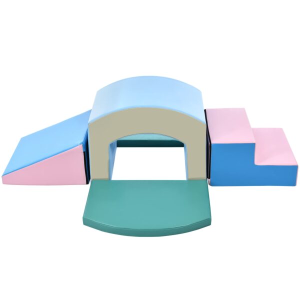 Fulvari Bloques de escalada de espuma para niños pequeños, escalador de túneles para crecer y aprender, incluyendo escal