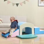 Fulvari Bloques de escalada de espuma para niños pequeños, escalador de túneles para crecer y aprender, incluyendo escal