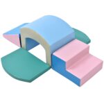 Fulvari Bloques de escalada de espuma para niños pequeños, escalador de túneles para crecer y aprender, incluyendo escal