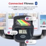 Elíptica vertical inteligente Sunny Health & Fitness SF-E905SMART con sensor de pulso incorporado y app SunnyFit para en