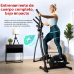Elíptica vertical inteligente Sunny Health & Fitness SF-E905SMART con sensor de pulso incorporado y app SunnyFit para en