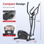 Elíptica vertical inteligente Sunny Health & Fitness SF-E905SMART con sensor de pulso incorporado y app SunnyFit para en