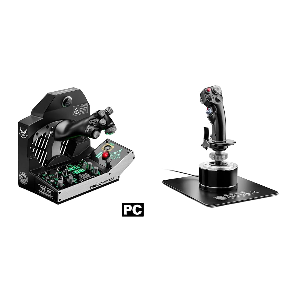 Version 1.0.0 Pack simulador vuelo Thrustmaster Viper TQS Mission Pack acelerador cuadrante metal HOTAS Warthog joystick réplica A-10C