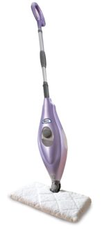Limpiador piso duro vapor COMFEE cabezal rectangular 2 almohadillas lavables morado