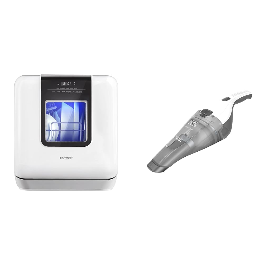 Version 1.0.0 Lavavajillas de Encimera COMFEE QuickClean 6L 7 Programas UV + Aspiradora Black+Decker HNVC215B10 Inalámbrica