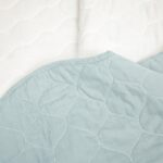 Juego de edredón reversible Coastal Chic Lush Decor 23T000240 algodón con borde festoneado 3 piezas tamaño Queen azul y