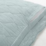 Juego de edredón reversible Coastal Chic Lush Decor 23T000240 algodón con borde festoneado 3 piezas tamaño Queen azul y
