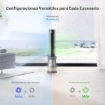 Ventilador de torre purificador de aire 2 en 1 Dreo MC710S DR-HTF010S 45 pulgadas oscilación 120 grados velocidad 27 pie