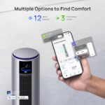 Ventilador de torre purificador de aire 2 en 1 Dreo MC710S DR-HTF010S 45 pulgadas oscilación 120 grados velocidad 27 pie