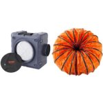 Depurador de Aire VEVOR con Filtracion de 3 Etapas 550 CFM maquina aire negativo apilable manguera conductos PVC flexibl