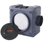 Depurador de Aire VEVOR con Filtracion de 3 Etapas 550 CFM maquina aire negativo apilable manguera conductos PVC flexibl