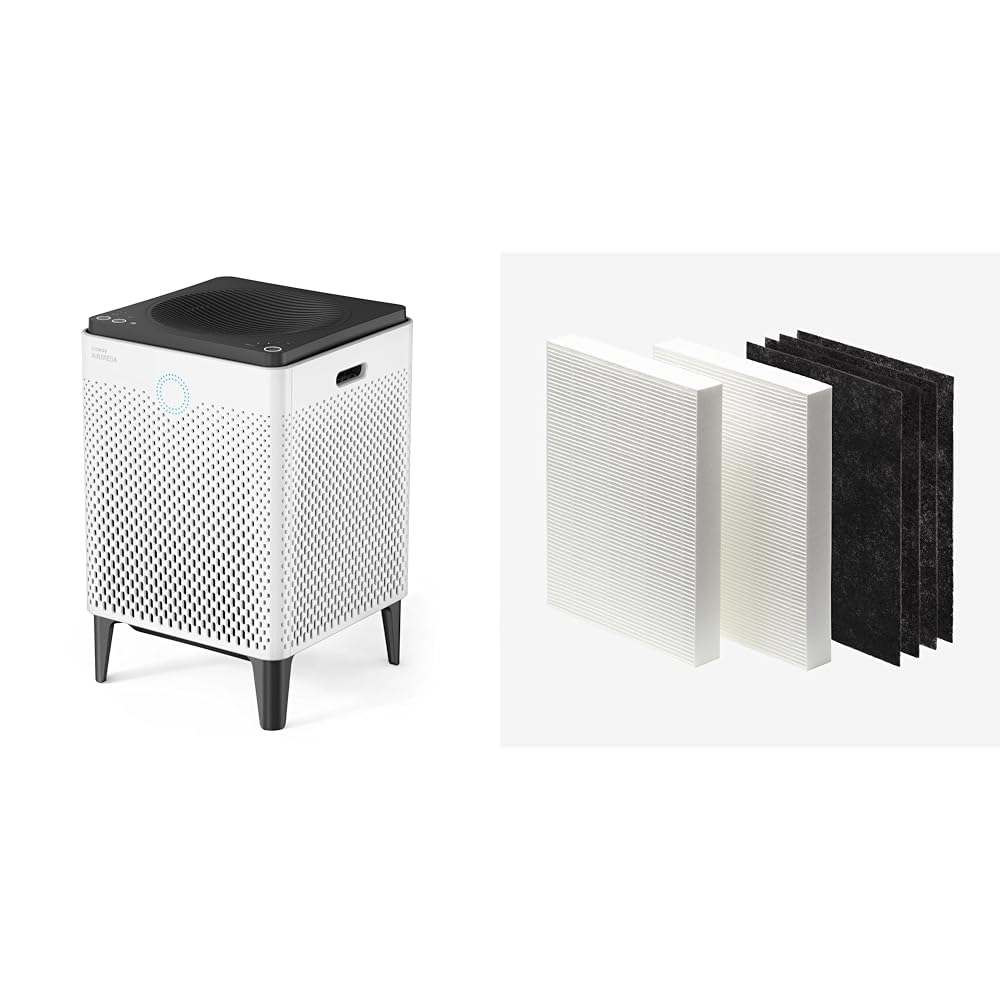 Version 1.0.0 Purificador de aire Coway Airmega 400 True HEPA filtro carbón activado cubre 1560 pies cuadrados modo inteligente blanco