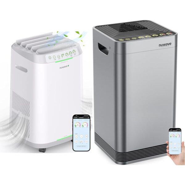 Purificador de aire Nuwave OxyPure Zero sin filtros reemplazables para toda la casa cobertura hasta 2002 pies cuadrados