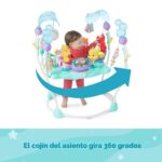 Bright Starts Disney La Sirenita Mar de Actividades Saltarín de Actividad para Bebé con Juguetes Interactivos, Luces y M