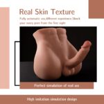 Jaspik - Muñeca sexual masculina de 11.5 libras con consolador telescópico, muñeca sexual realista 2 en 1 para mujeres c