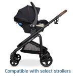 Maxi-Cosi Maxi-Cosi Mico Luxe - Asiento infantil de automóvil orientado hacia atrás para bebés de 4 a 30 libras, Midnigh