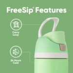 Botella de Agua Térmica Owala FreeSip Star Wars Acero Inoxidable con Popote Libre de BPA