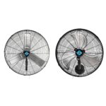 Ventilador de Pared Tornado Pro Series 30 pulgadas oscilante industrial 8850 CFM 3 velocidades negro