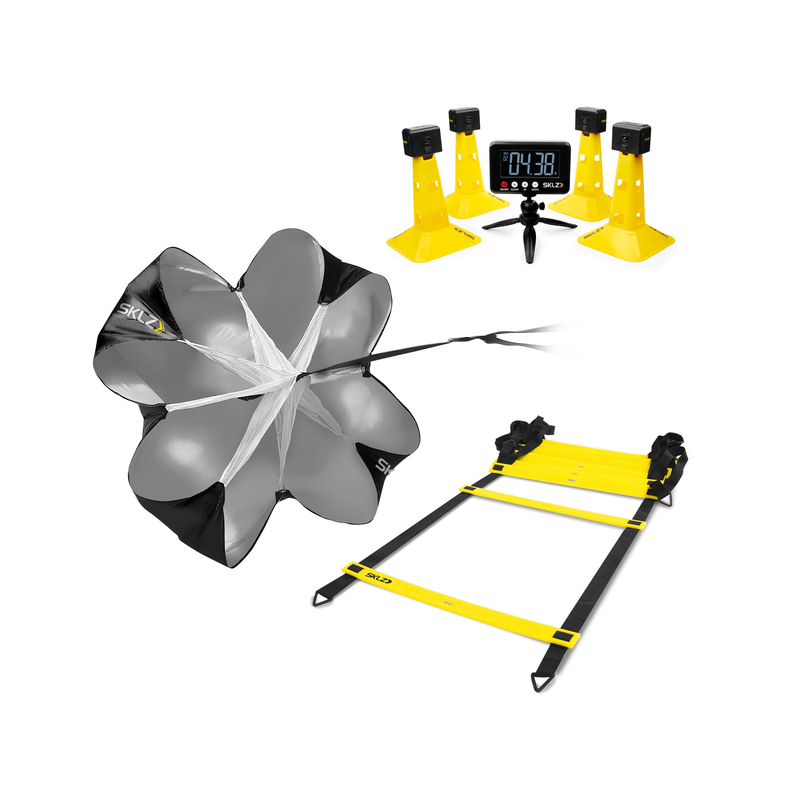 Version 1.0.0 SKLZ Speed Gates, Quick Ladder, y Speed Chute Bundle, un artículo imprescindible para los atletas que buscan mejorar su