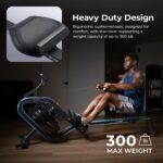 Remadora de Agua Sunny Health Fitness AquaStrive SF-RW5910SMART 300 lb Resistencia Hidrodinámica