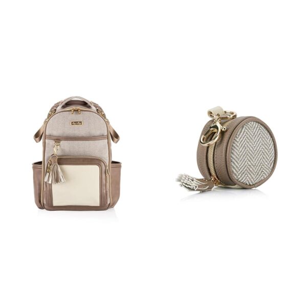 Itzy Ritzy Mochila para pañales – Mochila de gran capacidad Boss Plus Baby Bag Bolsa de pañales y estuche para chupete c