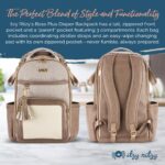 Itzy Ritzy Mochila para pañales – Mochila de gran capacidad Boss Plus Baby Bag Bolsa de pañales y estuche para chupete c