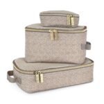 Itzy Ritzy Mochila para pañales – Mochila de gran capacidad Boss Plus Baby Bag y cubos de embalaje – Juego de 3 cubos de