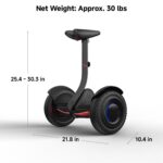 Segway Ninebot S2 - Patinete eléctrico de autoequilibrio, velocidad máxima de 11.2 mph, rango de 21.7 millas con altura