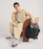 Cole Haan Mochila Triboro para hombre, color negro