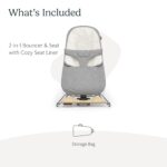 UPPAbaby Mira Bouncer/Portable 2-en-1 Bouncer + Asiento que crece con tu bebé/Certificación GREENGuard® Gold, JPMA + FSC