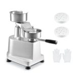 VEVOR Prensa Comercial para Hamburguesas, Prensa para Hamburguesas de Carne de 130mm/5pulgadas, Prensa de Acero Inoxidab