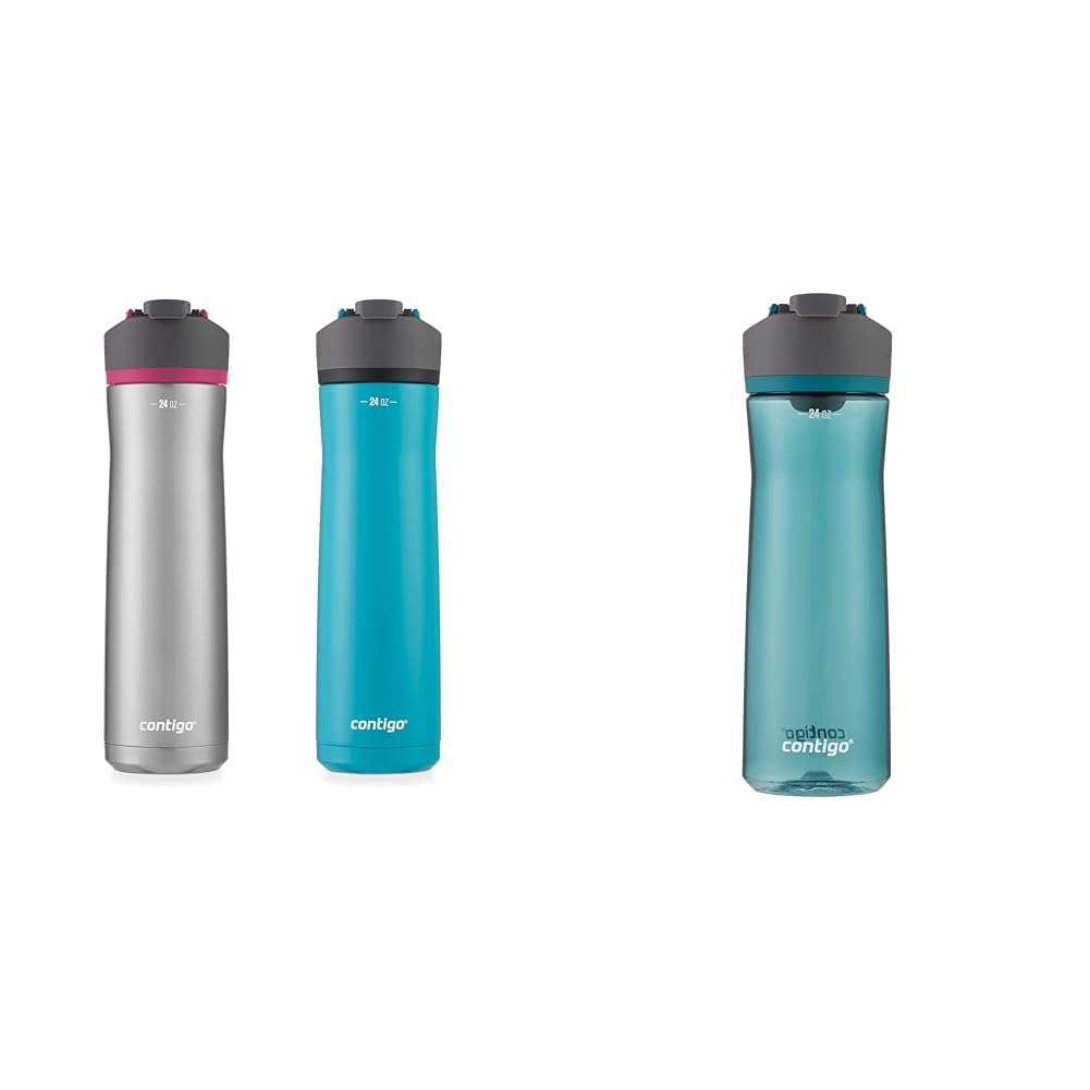 Version 1.0.0 Termo botella de agua Forza Sports Contigo Cortland Chill 2 0 acero inoxidable con aislamiento al vacío y tapa antiderra