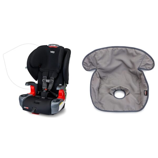 Britax Grow with You ClickTight - Asiento de automóvil 2 en 1 y forro impermeable para asiento de automóvil, tela que ab