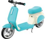 Razor Rambler 16 – Minibike eléctrica de 36 V con estilo retro, hasta 15.5 MPH, alcance de hasta 11.5 millas y bolsillo