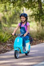 Razor Rambler 16 – Minibike eléctrica de 36 V con estilo retro, hasta 15.5 MPH, alcance de hasta 11.5 millas y bolsillo
