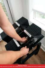 PowerBlock Pro 100 - Mancuerna ajustable, se vende como una sola unidad, mancuerna de 5 a 100 libras, construcción de ac