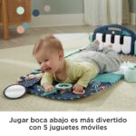 Fisher-Price Baby Bouncer Palm Paradise Jumperoo Centro de actividades y tapete de juego para hacer patadas y jugar, pia