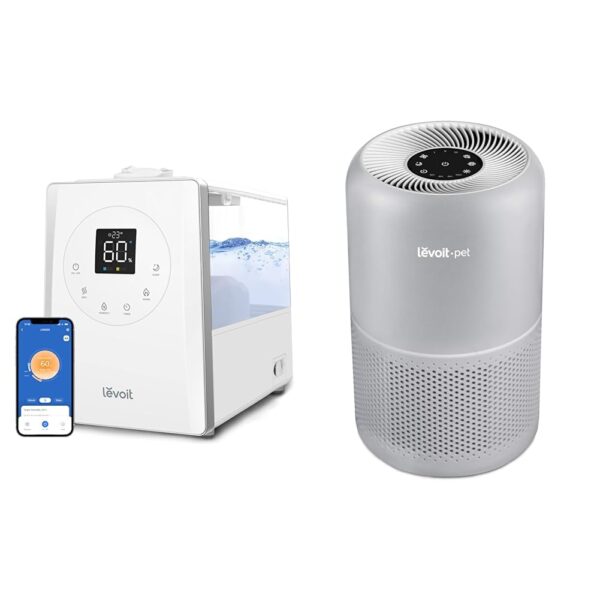 Humidificador y purificador de aire LEVOIT LV600S niebla cálida y fría 6L para hogar dormitorio y habitación grande filt