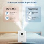 Humidificador y purificador de aire LEVOIT LV600S niebla cálida y fría 6L para hogar dormitorio y habitación grande filt