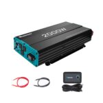 Paquete Inversor Onda Sinusoidal Pura Renogy 2000W 12V CC a 120V CA y Calentador Portátil Dr Infrared 1500W