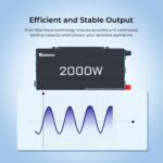 Paquete Inversor Onda Sinusoidal Pura Renogy 2000W 12V CC a 120V CA y Calentador Portátil Dr Infrared 1500W